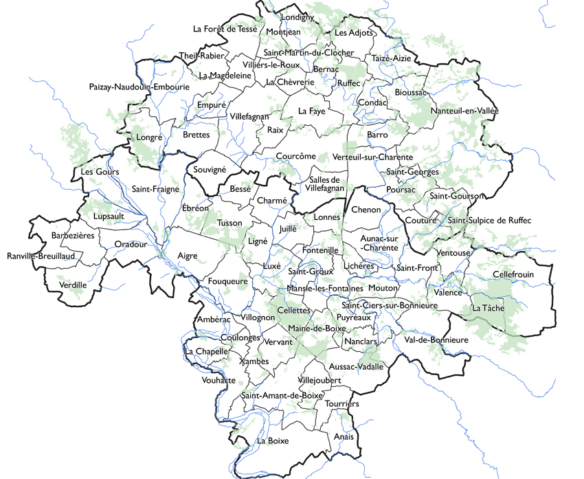 Les Communes du Pays du Ruffécois